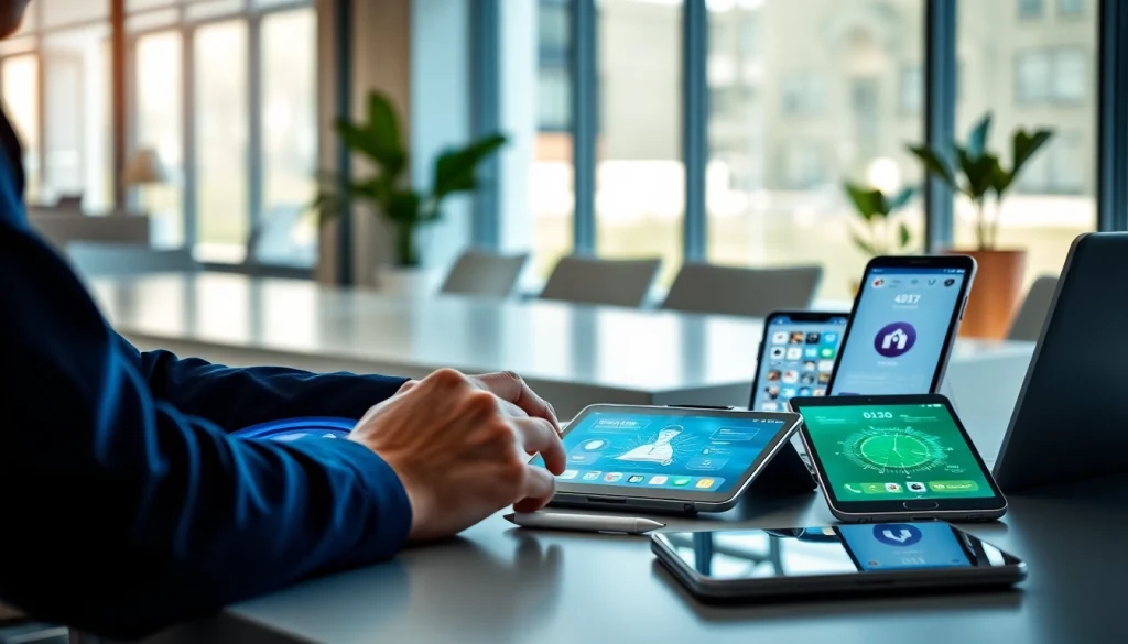 Engage with innovative ai apps in a professional digital workspace environment.