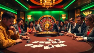 Here, players are enjoying an electrifying casino atmosphere with poker games highlighting the excitement of 여기여.