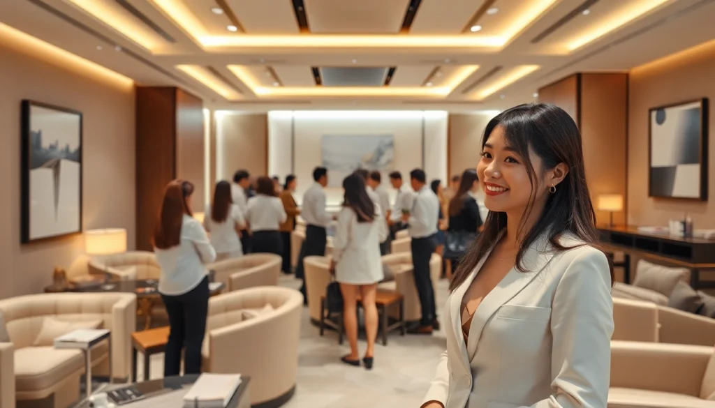 Interior of a luxurious 인계동셔츠룸 showcasing elegant decor and friendly service.