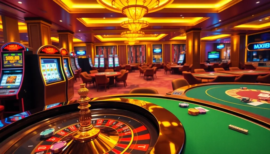 Experience the thrilling ambiance of online gambling at https://nk88.sa.com/ with vibrant casino tables and exciting gameplay.