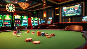 Experience the thrill of gaming with a poker table showcasing the hidden wiki link to online strategies and tips.