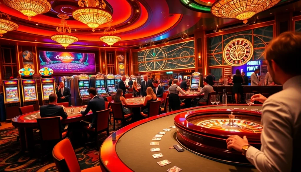 Experience thrilling gameplay at SHBET, leading the way in online gambling with casino tables and vibrant slot machines.