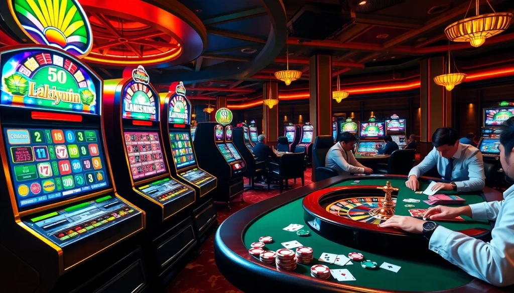 Adegan menarik permainan kasino yang menampilkan kemungkinan datukwin alternatif bagi para petaruh.