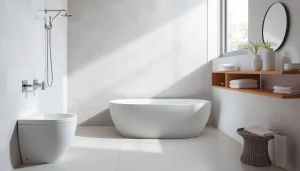 Erleben Sie die elegante sonni Duschkabine 80x80 in einer stilvollen Badezimmerumgebung.