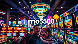 Menangkan permainan seru di mpo500 casino dengan mesin slot yang berkilauan dan pemain antusias.