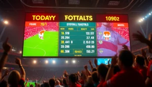 ตารางบอล วันนี้ แสดงผลการแข่งขันฟุตบอลที่มีสีสันสดใสและสถิติสด