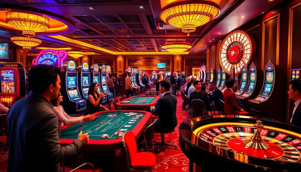 Pemain MABAR88 menikmati sensasi mesin slot dan poker di kasino mewah.