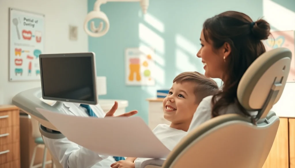 Experience Early orthodontic treatment Hawthorn with a friendly orthodontist and happy child in a modern setting.