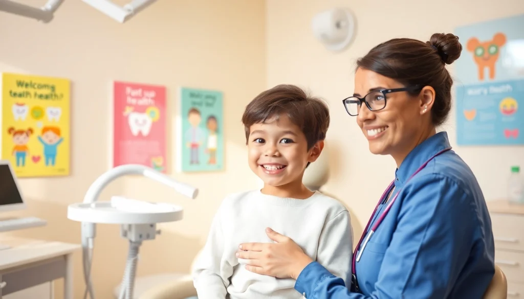 Child receiving early orthodontic treatment Hawthorn in a bright, welcoming clinic.