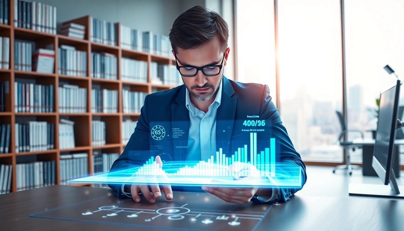 Analyze competitors using AI for competitor analysis with a focused analyst and holographic data.