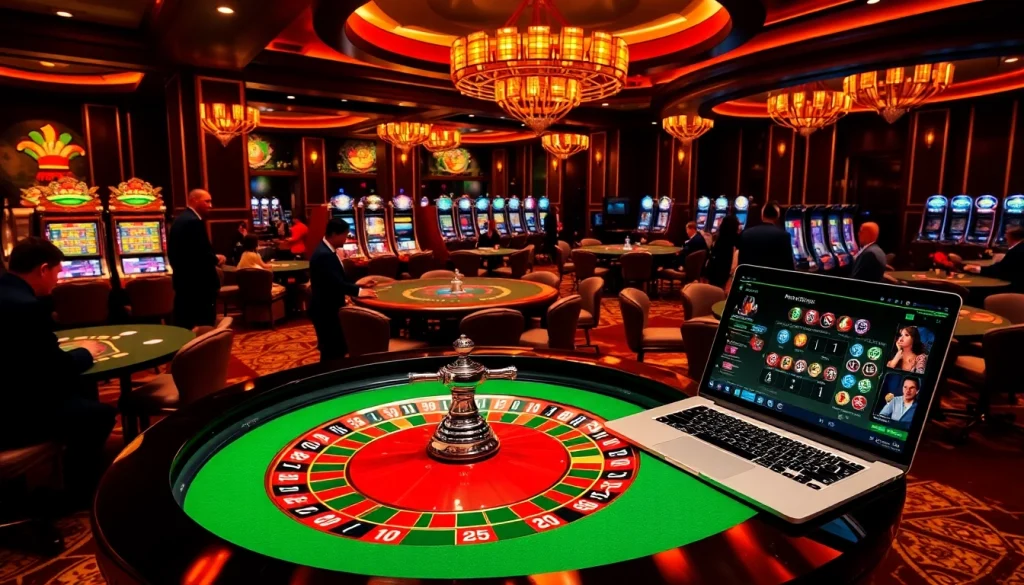 Vivez l'excitation du meilleur casino en ligne avec des jeux palpitants et des joueurs élégants à la table de roulette.