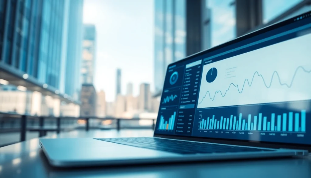 Engaging data visualization interface of klynt software displaying dynamic multimedia elements.