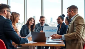 Engaging business meeting discussing luxembourg soparfi benefits with diverse professionals.