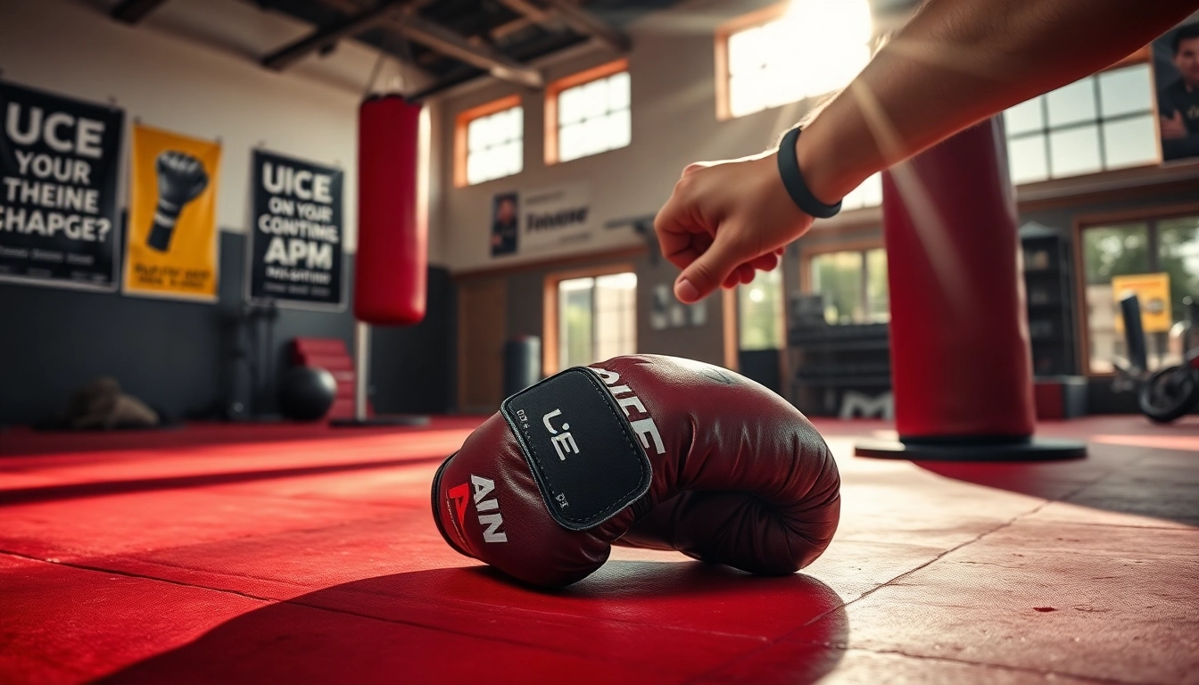 MMA gloves showcasing durability and style during an intense training session.